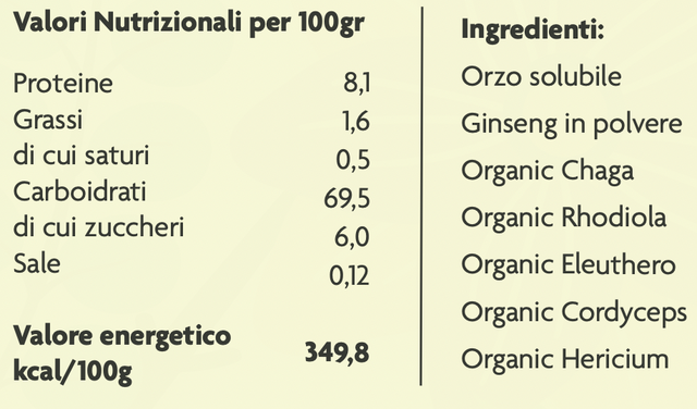 Zero Cup Ginseng Busta